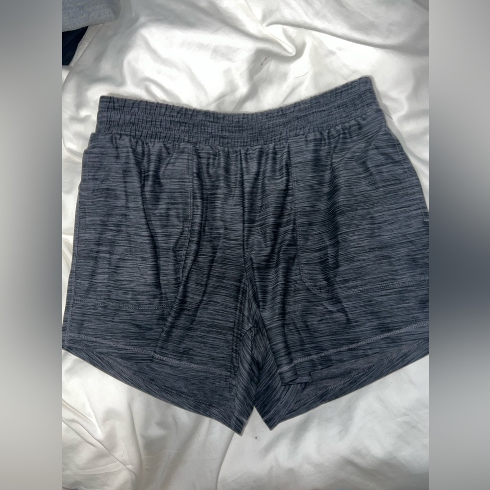 All In Motion Workout Shorts- Grey Soft, Waterproof- SMALL